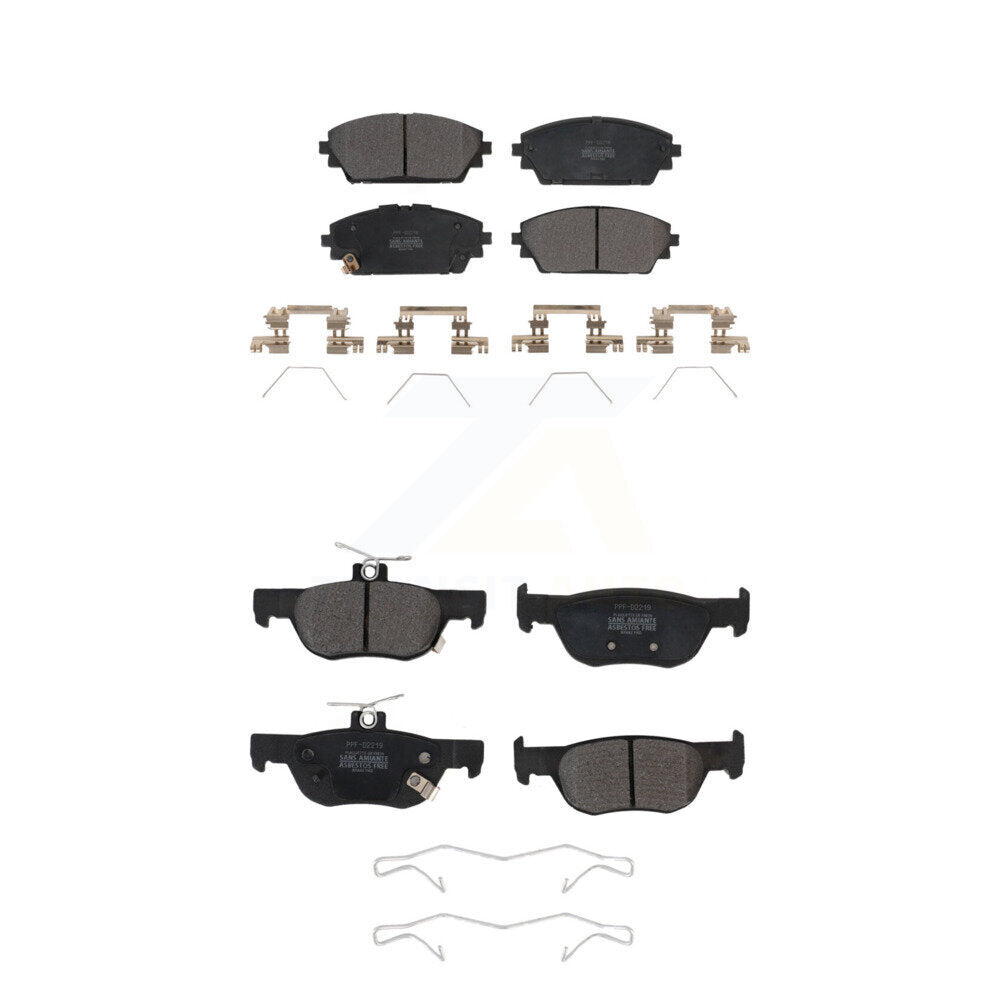 Semi-Metallic Brake Pads Front Rear Kit For Mazda 3 Sport