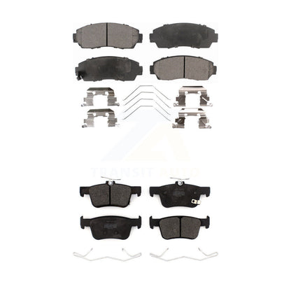 Semi-Metallic Brake Pads Front Rear Kit For Acura RDX TLX