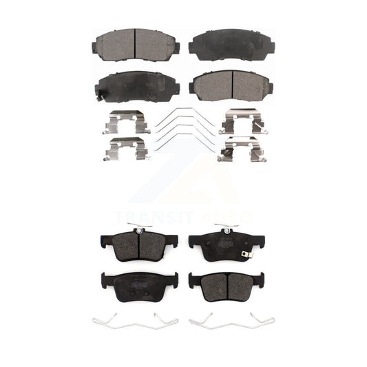 Semi-Metallic Brake Pads Front Rear Kit For Acura RDX TLX