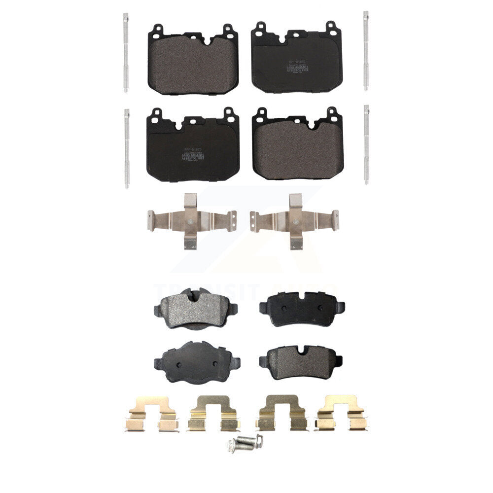 Semi-Metallic Brake Pads Front Rear Kit For Mini Cooper
