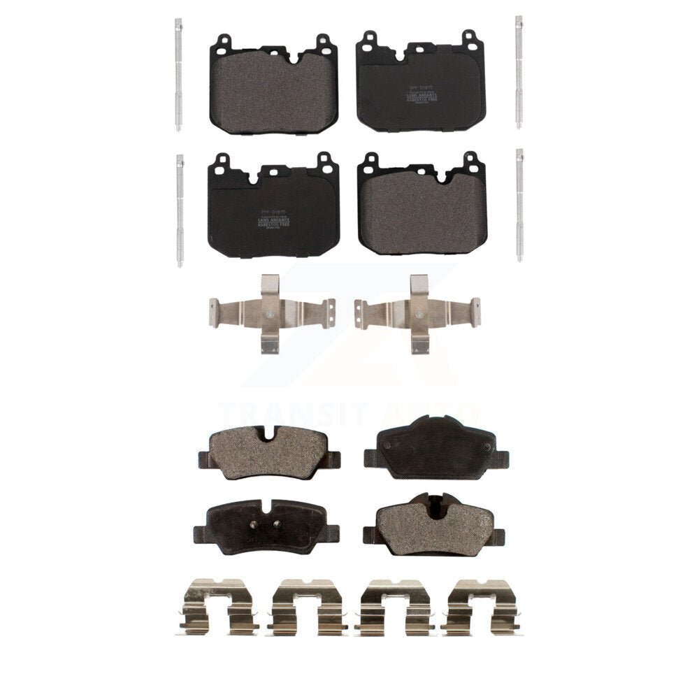 Semi-Metallic Brake Pads Front Rear Kit For Mini Cooper