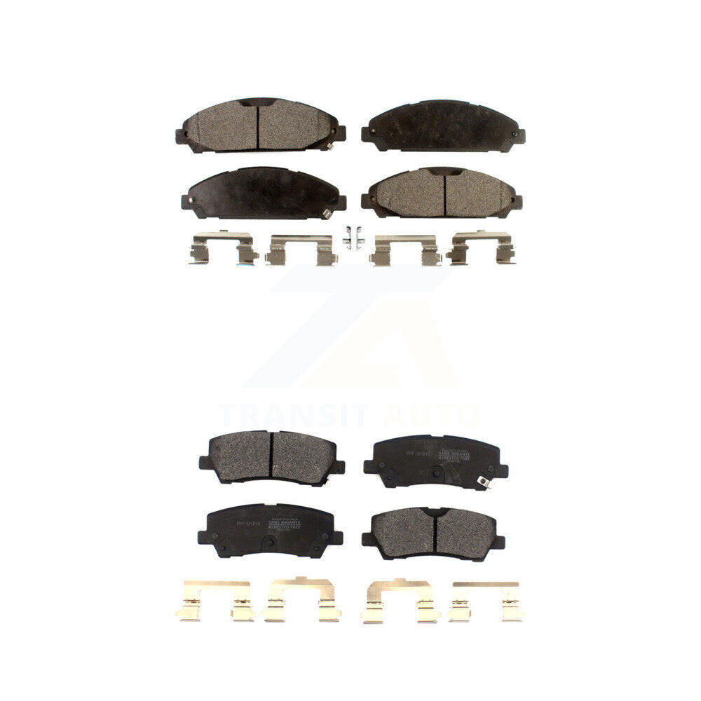 Semi-Metallic Brake Pads Front Rear Kit For 2021 Ford Mustang 5.0L