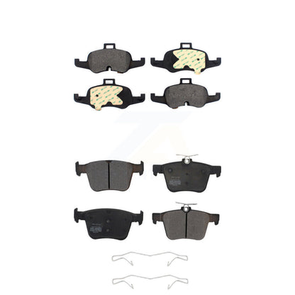Semi-Metallic Brake Pads Front Rear Kit For 2016-2019 Audi TTS Quattro