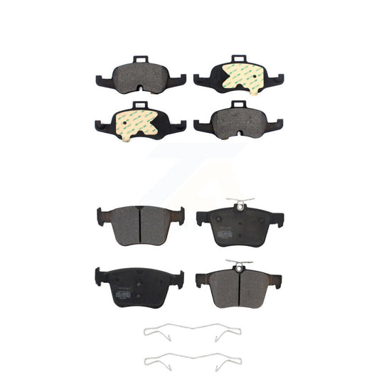 Semi-Metallic Brake Pads Front Rear Kit For 2016-2019 Audi TTS Quattro