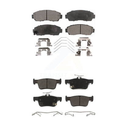 Semi-Metallic Brake Pads Front Rear Kit For 2019-2021 Acura RDX