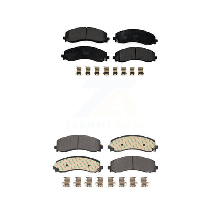 Semi-Metallic Brake Pads Front Rear Kit For Ram 2500 3500