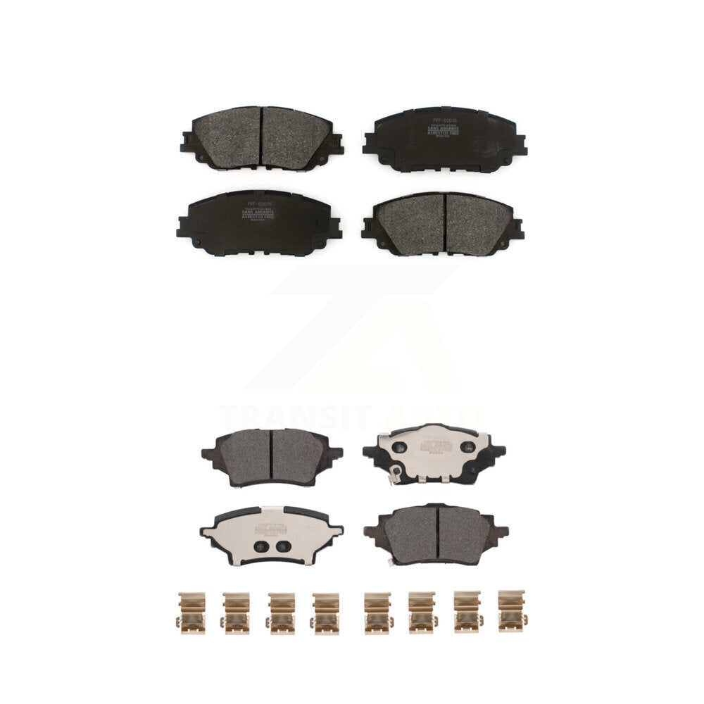 Semi-Metallic Brake Pads Front Rear Kit For Toyota C-HR