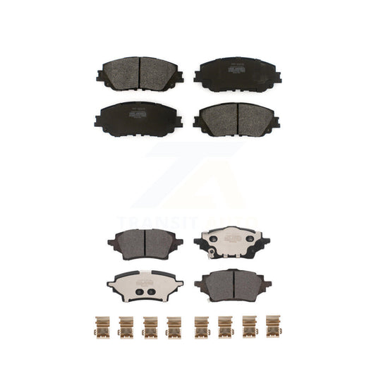 Semi-Metallic Brake Pads Front Rear Kit For Toyota C-HR