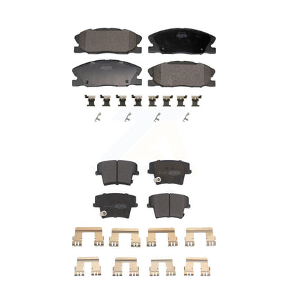 Semi-Metallic Brake Pads Front Rear Kit For Dodge Charger
