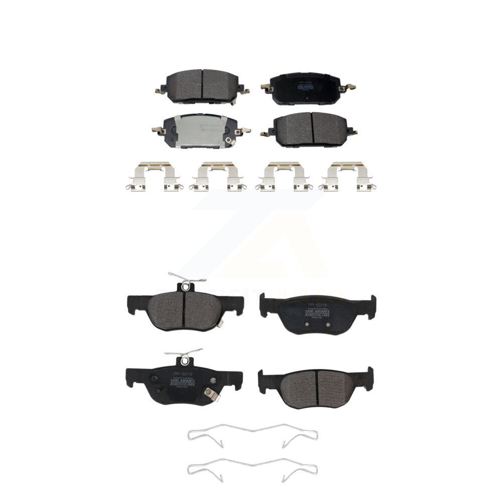 Semi-Metallic Brake Pads Front Rear Kit For 2022-2023 Mazda MX-30 EV