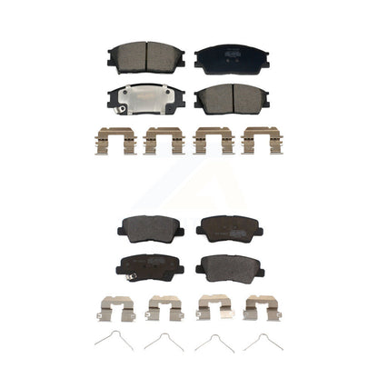 Semi-Metallic Brake Pads Front Rear Kit For Hyundai Venue Kia Soul