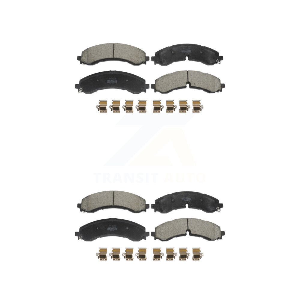 Semi-Metallic Brake Pads Front Rear Kit For GMC Chevrolet Sierra 2500 HD 3500