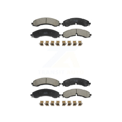 Semi-Metallic Brake Pads Front Rear Kit For GMC Chevrolet Sierra 2500 HD 3500