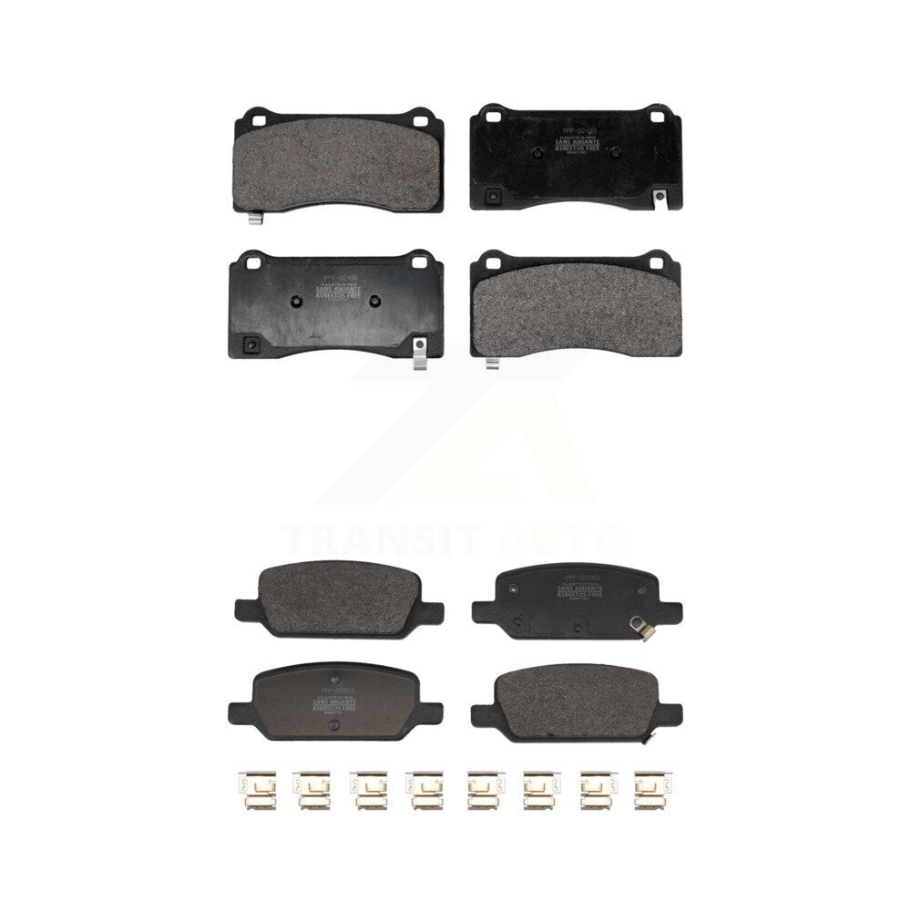 Semi-Metallic Brake Pads Front Rear Kit For Tesla 3 With Gray Painted Calipers