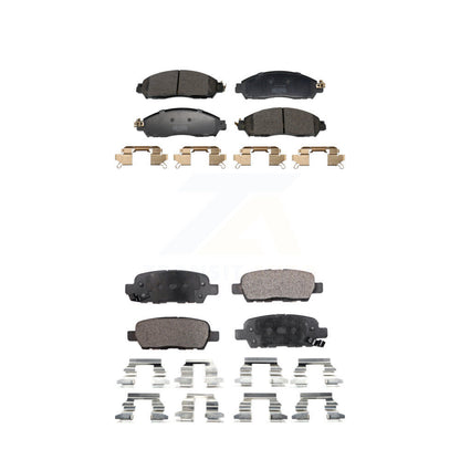 Semi-Metallic Brake Pads Front Rear Kit For Nissan LEAF