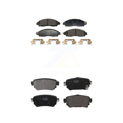Semi-Metallic Brake Pads Front Rear Kit For Nissan LEAF