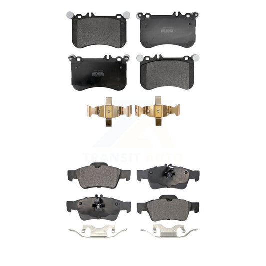 Semi-Metallic Brake Pads Front Rear Kit For Mercedes-Benz CLS550 E550