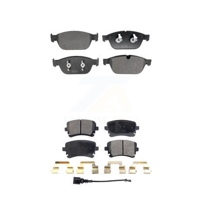 Semi-Metallic Brake Pads Front Rear Kit For Audi A8 Quattro