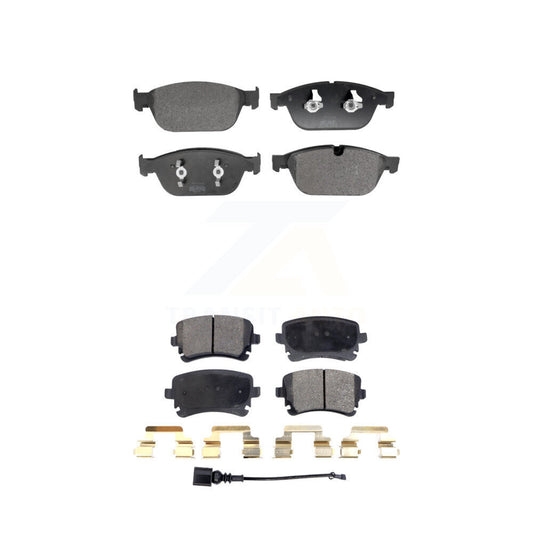 Semi-Metallic Brake Pads Front Rear Kit For Audi A8 Quattro