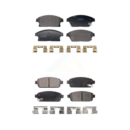 Semi-Metallic Brake Pads Front Rear Kit For Chevrolet Cruze Buick Trax Verano