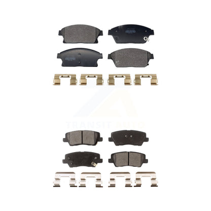 Semi-Metallic Brake Pads Front Rear Kit For Cadillac ATS