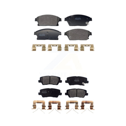 Semi-Metallic Brake Pads Front Rear Kit For Cadillac ATS