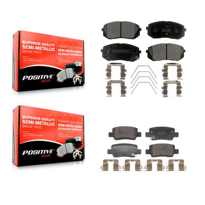 Semi-Metallic Brake Pads Front Rear Kit For Kia Seltos