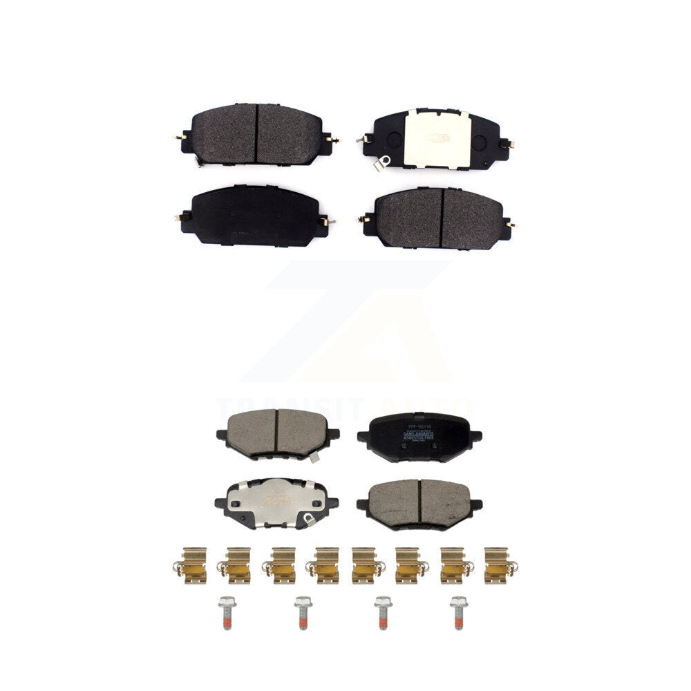 Semi-Metallic Brake Pads Front Rear Kit For Honda HR-V Clarity