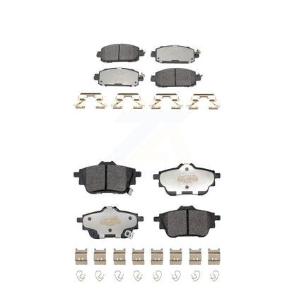 Semi-Metallic Brake Pads Front Rear Kit For 20-23 Nissan Sentra Disc rear brakes