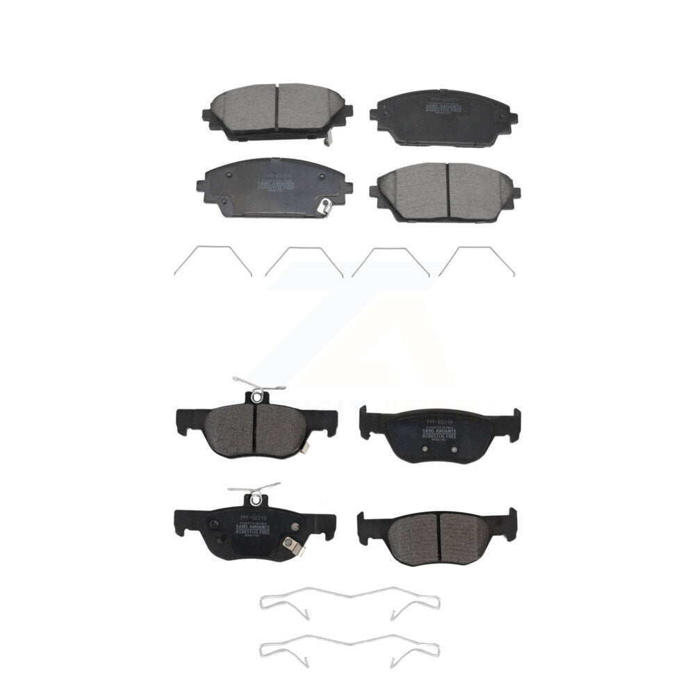 Semi-Metallic Brake Pads Front Rear Kit For 2020-2023 Mazda CX-30