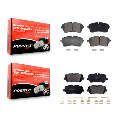 Semi-Metallic Brake Pads Front Rear Kit For Land Rover Defender 110 Discovery 90