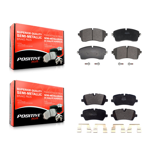 Semi-Metallic Brake Pads Front Rear Kit For Land Rover Defender 110 Discovery 90