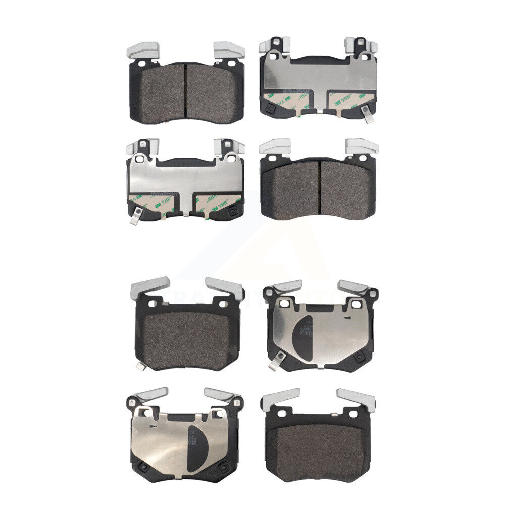Semi-Metallic Brake Pads Front Rear Kit For Genesis G70 Kia Stinger