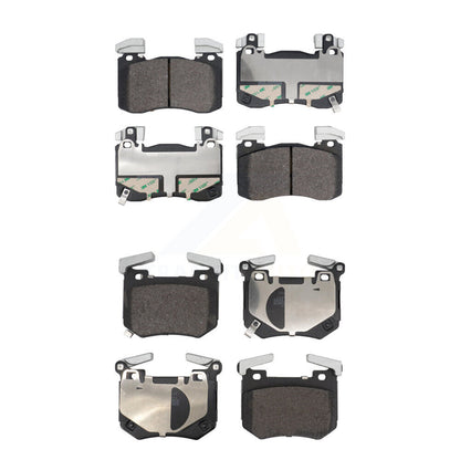 Semi-Metallic Brake Pads Front Rear Kit For Genesis G70 Kia Stinger