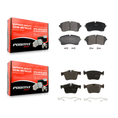 Semi-Metallic Brake Pad Front Rear Kit For Land Rover Range Evoque Jaguar E-Pace