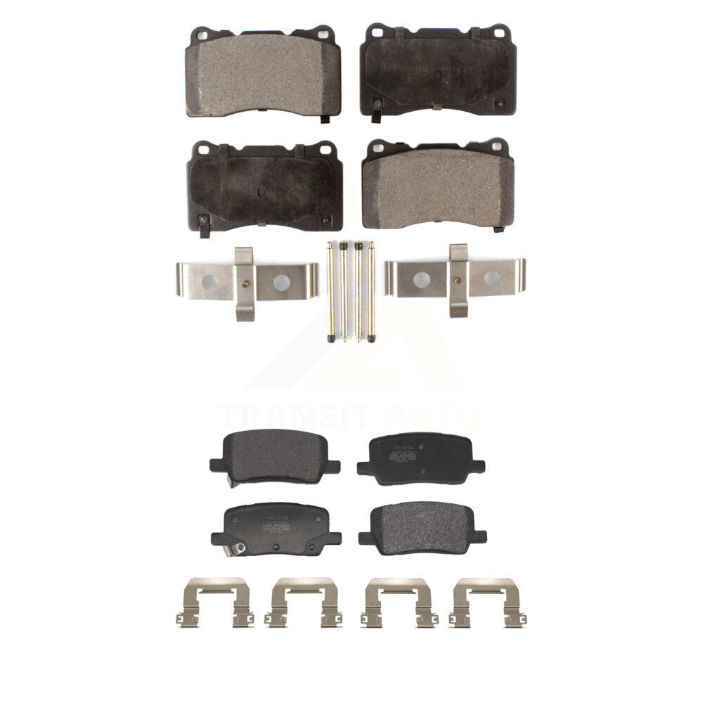 Semi-Metallic Brake Pads Front Rear Kit For 2017-2020 Tesla X S