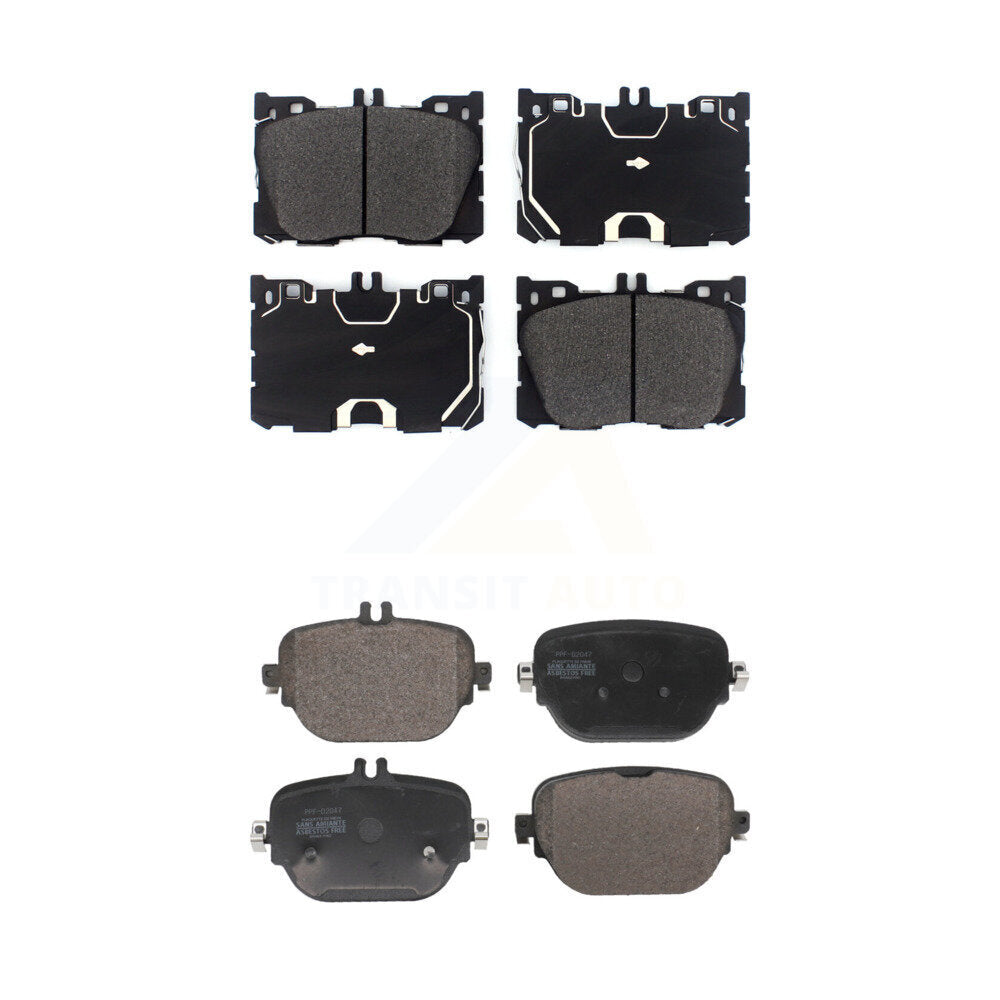 Semi-Metallic Brake Pads Front Rear Kit For Mercedes-Benz E400 E450 E53 AMG E43
