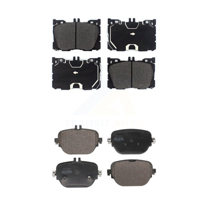 Semi-Metallic Brake Pads Front Rear Kit For Mercedes-Benz E400 E450 E53 AMG E43