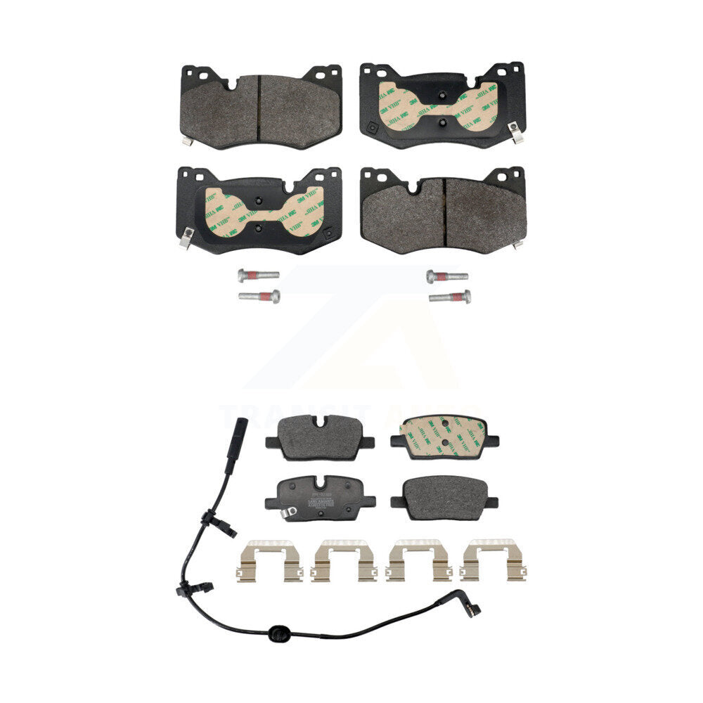 Semi-Metallic Brake Pads Front Rear Kit For Cadillac CT4
