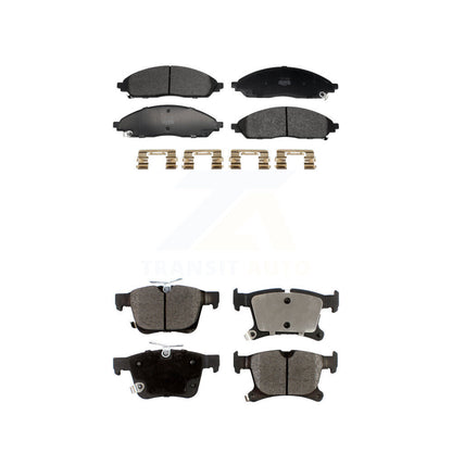 Semi-Metallic Brake Pads Front Rear Kit For 2020-2023 Chrysler Pacifica AWD