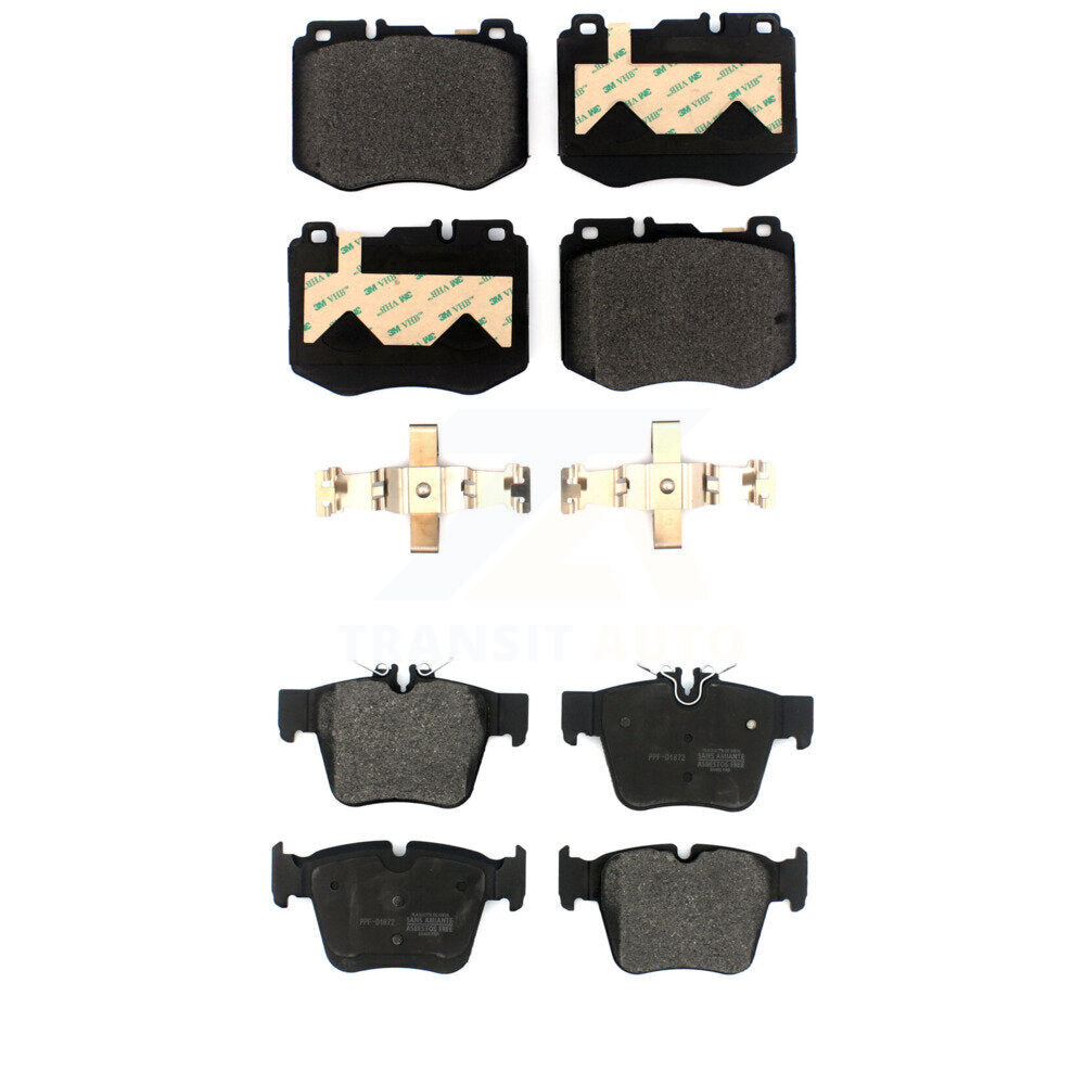 Semi-Metallic Brake Pads Front Rear Kit For Mercedes-Benz GLC300