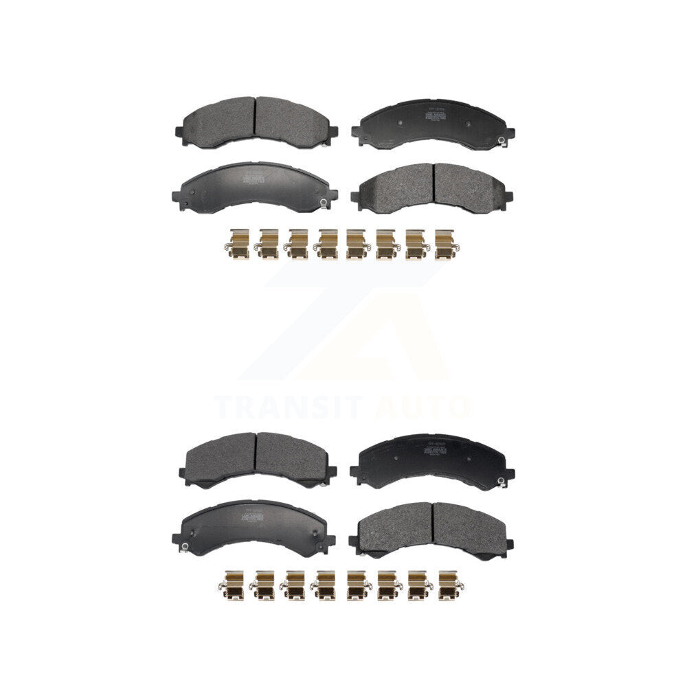 Semi-Metallic Brake Pads Front Rear Kit For GMC Chevrolet Savana 2500 Express