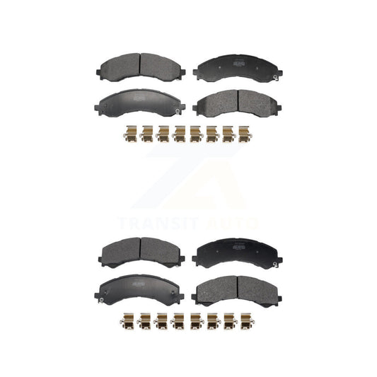 Semi-Metallic Brake Pads Front Rear Kit For GMC Chevrolet Savana 2500 Express