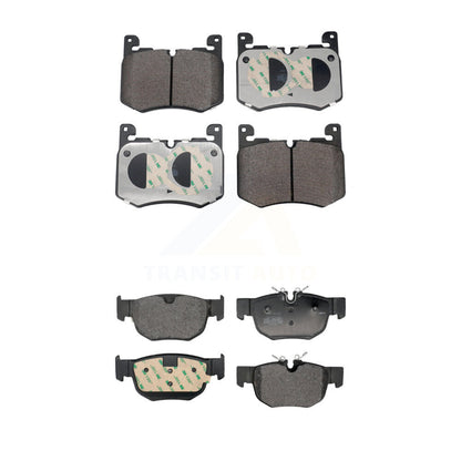 Semi-Metallic Brake Pads Front Rear Kit For Jaguar F-Pace Land Rover Range Velar