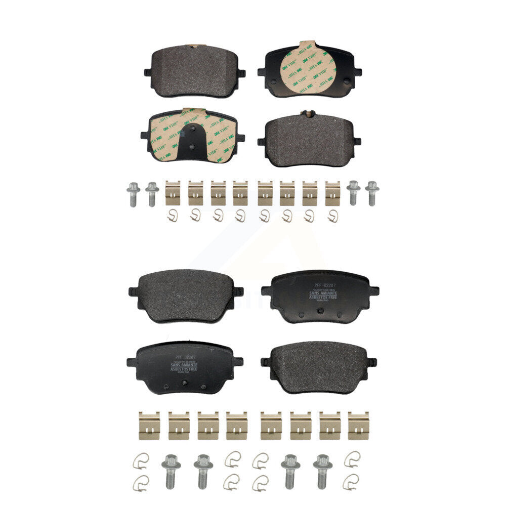 Semi-Metallic Brake Pads Front Rear Kit For Mercedes-Benz A220 CLA250