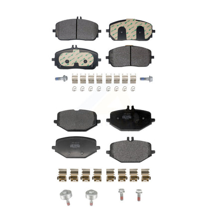 Semi-Metallic Brake Pads Front Rear Kit For Mercedes-Benz GLE350 G550