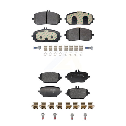 Semi-Metallic Brake Pads Front Rear Kit For Mercedes-Benz GLE350
