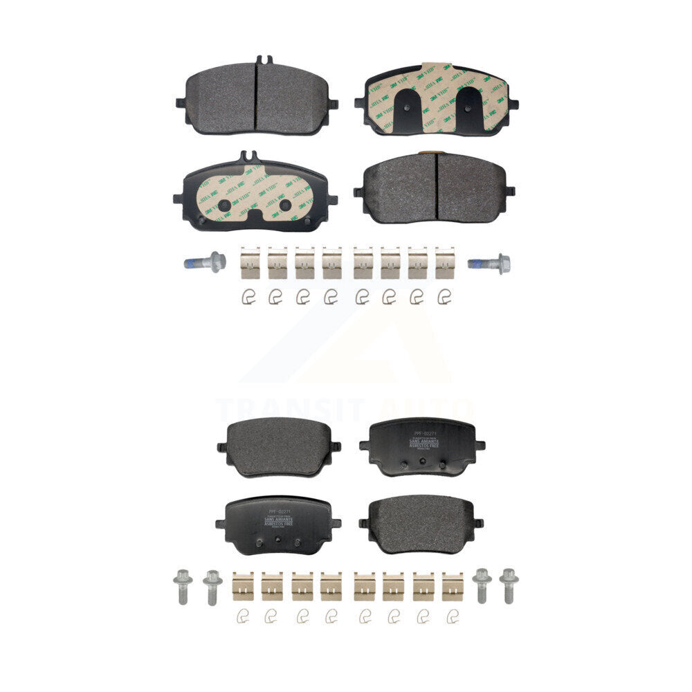 Semi-Metallic Brake Pads Front Rear Kit For Mercedes-Benz GLB250 GLA250 EQB 350