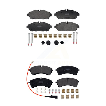 Semi-Metallic Brake Pads Front Rear Kit For Ford Transit-250 Transit-150 HD AWD
