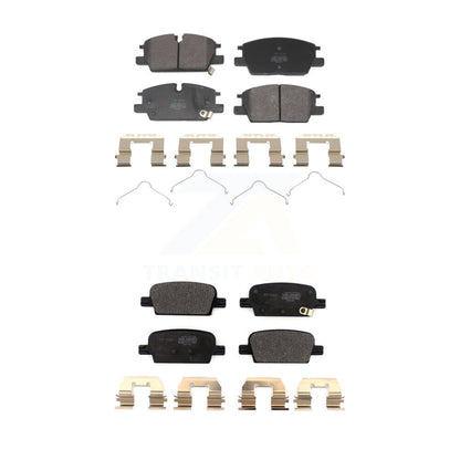 Semi-Metallic Brake Pads Front Rear Kit For Chevrolet Malibu